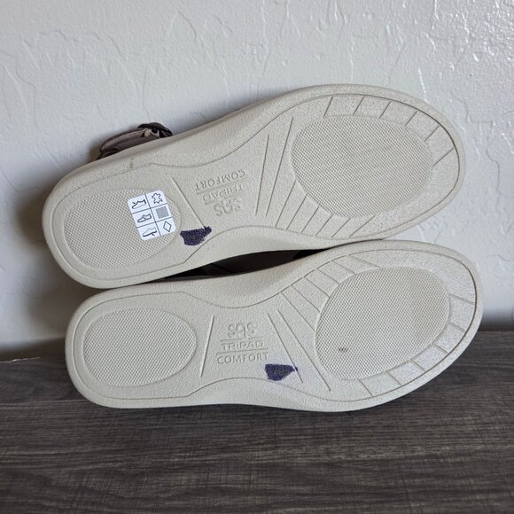 SAS Duo Quarter Strap Leather Sandals Brown Size Women's 8.5 Comfort Adjustable - Picture 8 of 9